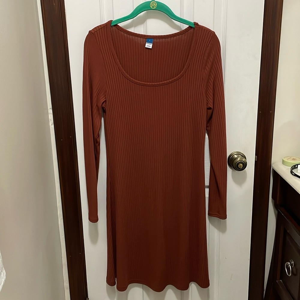 Old Navy Ribbed Long Sleeve Dress